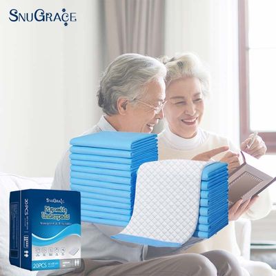 SnuGrace Disposable Underpad 23X36 for Adults Anti-Leak 3D Leak Prevention Channel