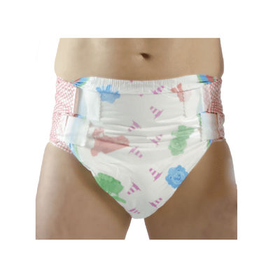 Unisex Ultra Soft Adult Disposable Incontinence Diaper with 3D Leak Prevention Channel