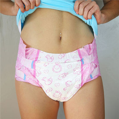 Disposable Adult Diaper with 3D Leak Prevention Channel Fluff Pulp Material