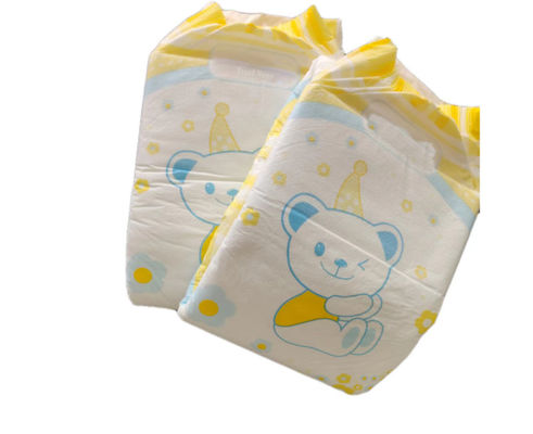 PE Backsheet Disposable Printed 3D Leak Prevention Channel Diaper with USA Fluff Pulp