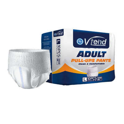 Soft Nonwoven Fabric Adult Pull Up Underpants for Women Max Absorbency Printed Diapers