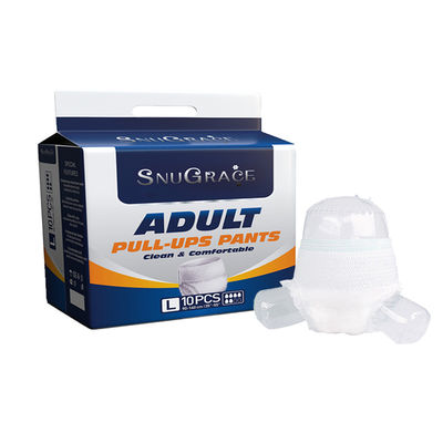 Soft Breathable Adult Pants with Good Absorption Plain Woven Fluff Pulp Adult Diapers
