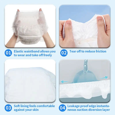 Disposable Adjustable Adult Pants Diaper for Men Women Cloth Panties