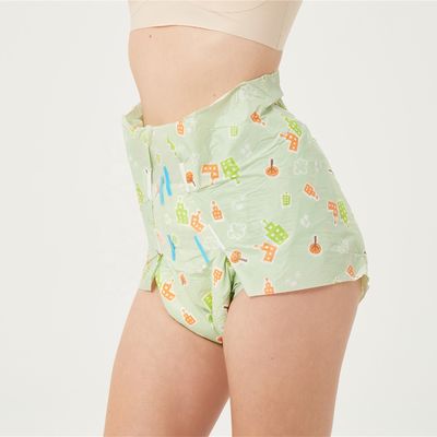 Customized Prints High Absorption Ultra Thick Adult Diaper Soft Breathable Durability
