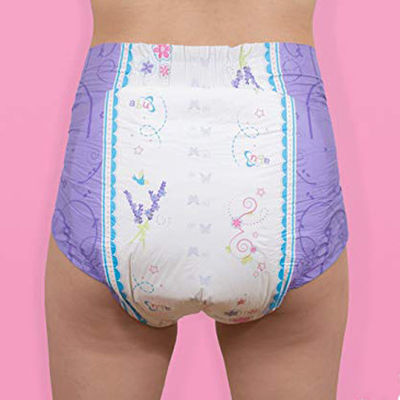 Ultra Thick Adult Diaper with Soft Nonwoven Top Sheet and Super Absorbent Fluff Pulp