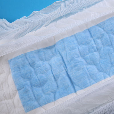 Ultra Thick Adult Diaper with Soft Nonwoven Top Sheet and Super Absorbent Fluff Pulp