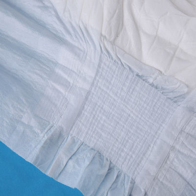 Ultra Thick Adult Diaper with Soft Nonwoven Top Sheet and Super Absorbent Fluff Pulp
