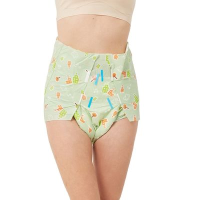 Adults Ultra Thick Printed Disposable Adult Baby Diaper with 3D Leak Prevention Channel